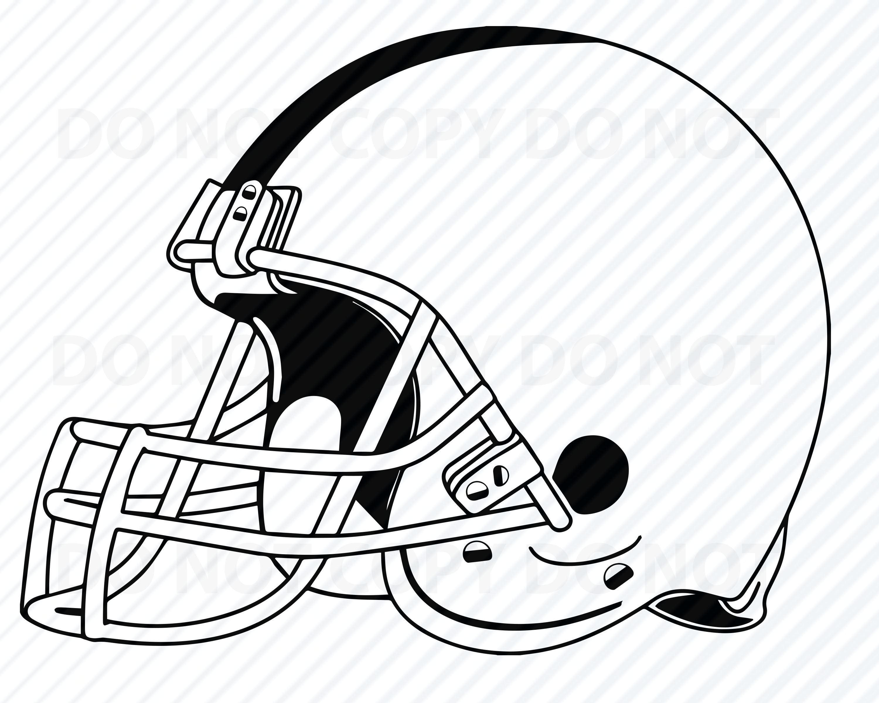 Download Football Helmet SVG Files For Cricut Footballt Vector ...