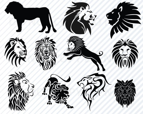 Free Free 69 Half Lion Head Svg SVG PNG EPS DXF File