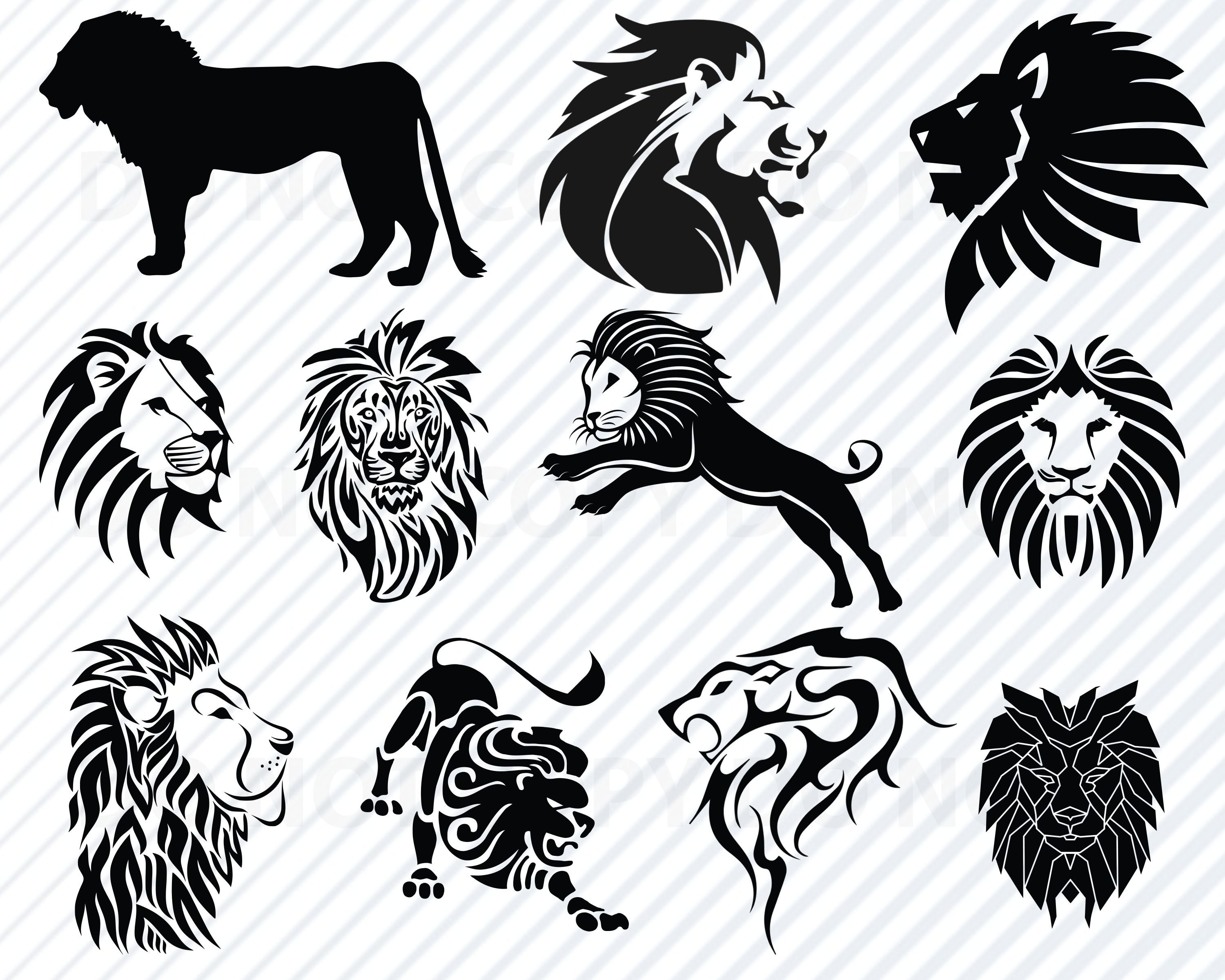 Free Free 105 Tribal Lion Svg SVG PNG EPS DXF File