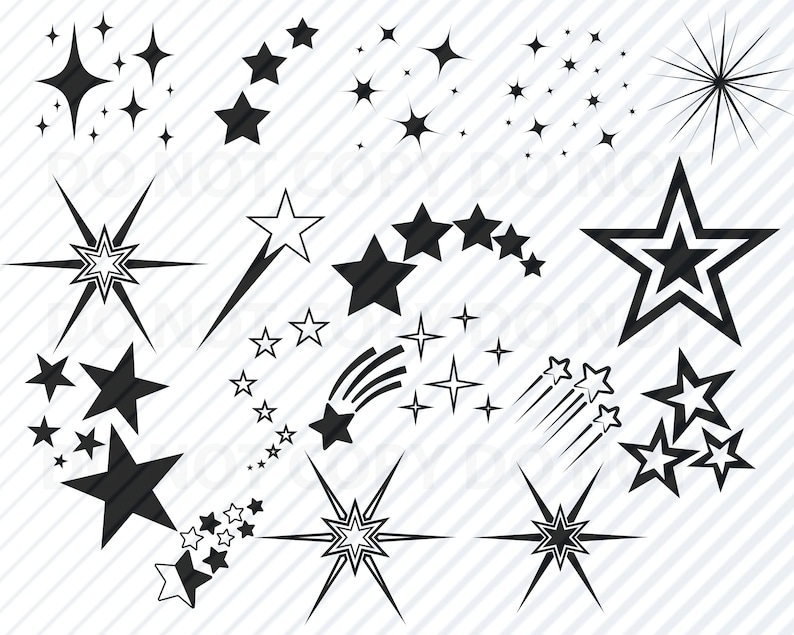 Download Stars SVG File Vector Images Silhouette Star Elements svg ...