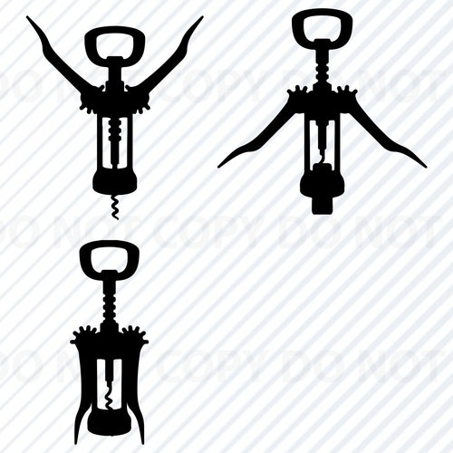 Wine Opener Bottle Opener SVG PNG DXF Pdf for Cricut Etsy Australia