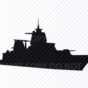 BattleShip SVG File  - SVG Silhouette Clipart - SVG Image- Military ship svg  Eps, Png ,Dxf - Clip Art- Battle ship  Nautical svg