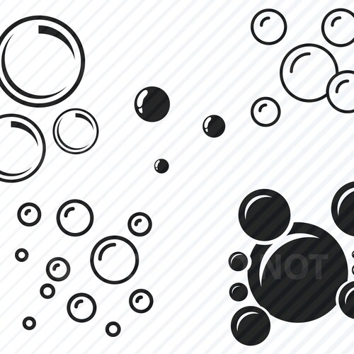 Bubbles SVG Bundle Bubble Vector Images Silhouette Clip Art - Etsy