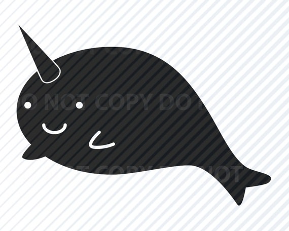 Download Narwhal Fish Svg Files Vector Images Clipart Narwhale Svg Etsy