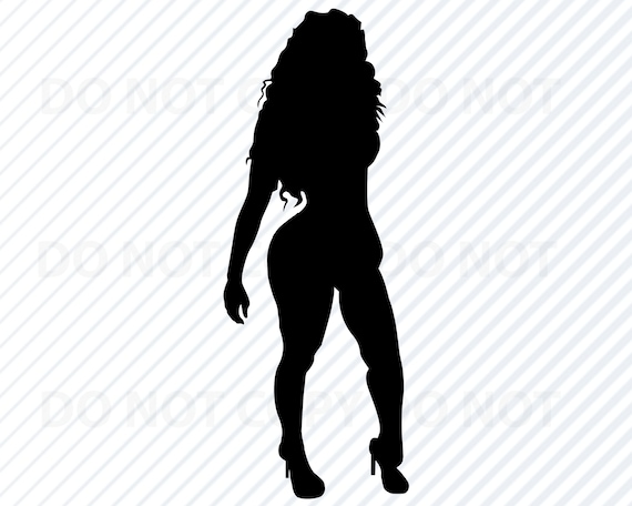 Download Curvy African American Woman Diva SVG Image For Cricut Afro | Etsy