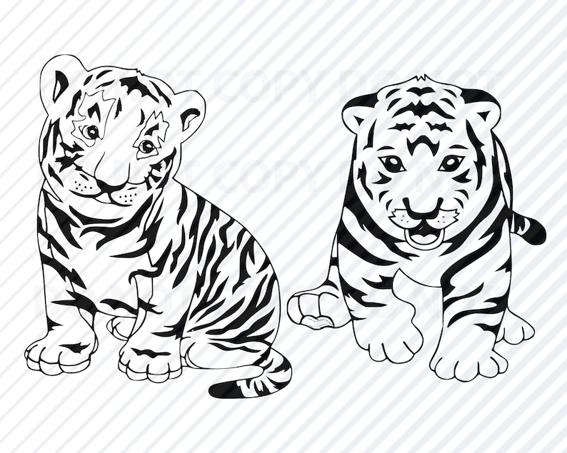 Download Dxf Lion Stencil Clipart Silhouette Black White Transfer Vector Images Tiger Clip Art Svg Files For Cricut Eps Png Baby Tiger 2 Svg Clip Art Art Collectibles