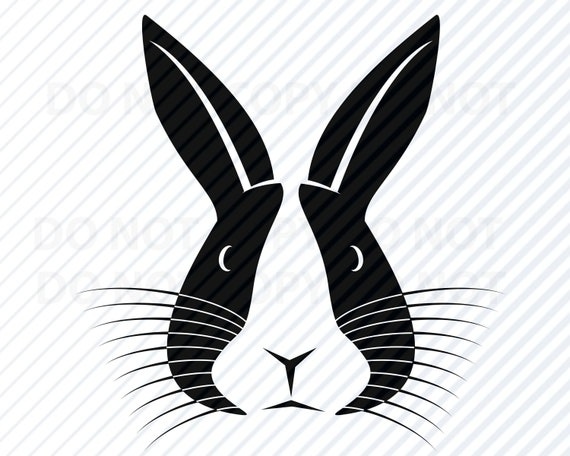 bunny face clipart