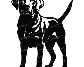 Labrador Retriever SVG & Png File, Dog Clipart Silhouette, Dog Breed Vector Images, Black lab Dog Clip art, SVG for Shirts, Digital Print