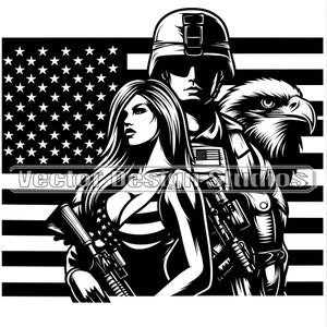 2nd Amendment USA Flag Svg & PNG Files, Patriotic Clipart Vector Image, 4th of July eagle t shirt Design, Soldier Rifle American flag svg,