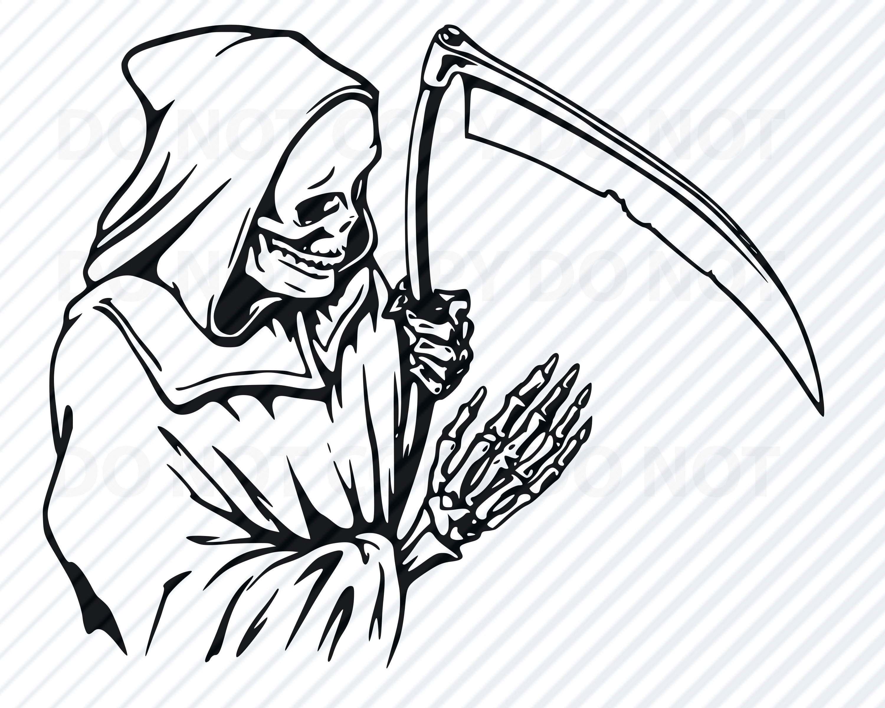 Grim Reaper Svg Grim Reaper Silhouette Reaper Clip Art Etsy | The Best ...