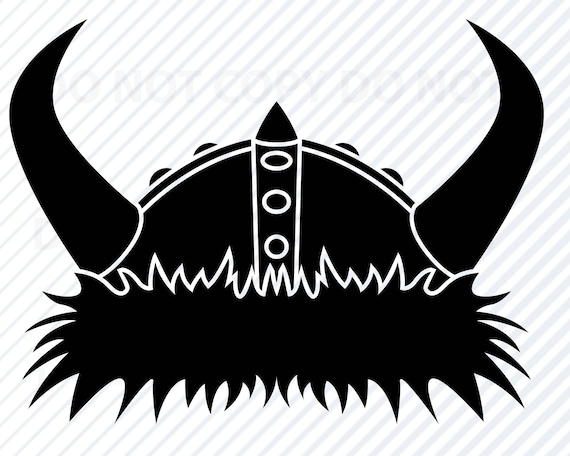 Viking Helmet SVG File Helmet SVG Silhouette Clipart SVG