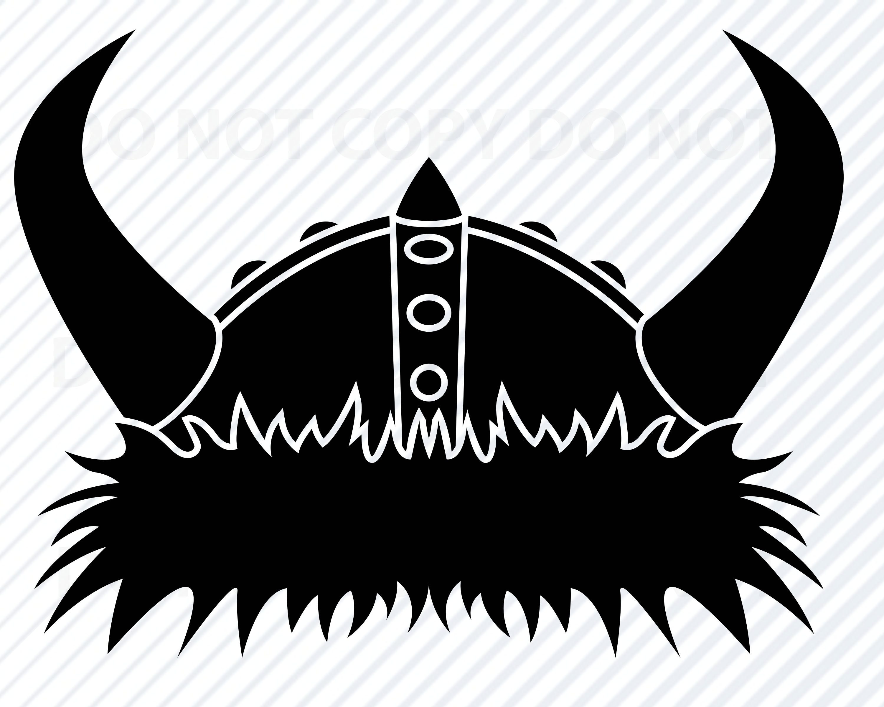 Viking Helmet SVG File For Cricut Helmet SVG Silhouette Etsy