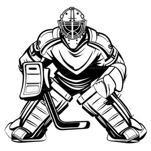 Hockey Goalie SVG, #2, Hockey Goalie Cut File, Hockey Goalie DXF, Hockey  Goalie PNG, Hockey Goalie Clipart, Hockey Goalie Silhouette