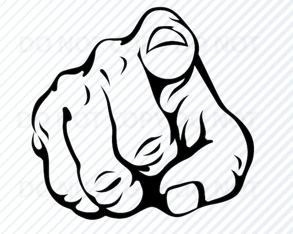 Pointing Finger Svg Files For Cricut Vector Images Clipart Etsy
