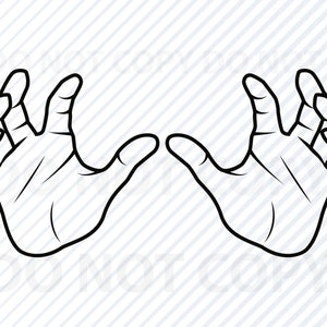 Handen SVG-bestanden - aangrijpende handen Vector afbeeldingen Clipart Hand Dxf-Cut bestanden afbeelding Eps, Png Stencil Clip Art svg