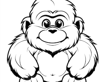 Baby Bigfoot Svg & PNG Files, Bigfoot Clipart Silhouette Vector Image, Baby Yeti SVG Sublimation Design, Transparent Background Digital File