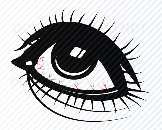 Download Womans Eye Svg Silhouette Vector Images Clipart Cutting Etsy