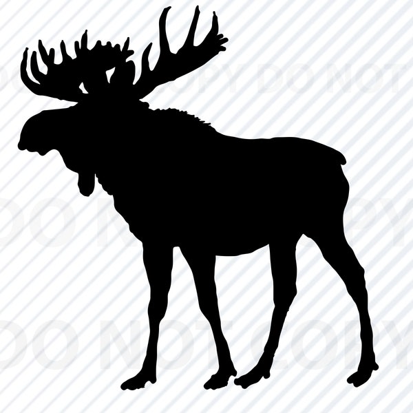 Moose SVG Files - Moose Silhouette Clip Art Antlers svg - Eps, Moose Png, dxf ClipArt Woodland Moose vector images