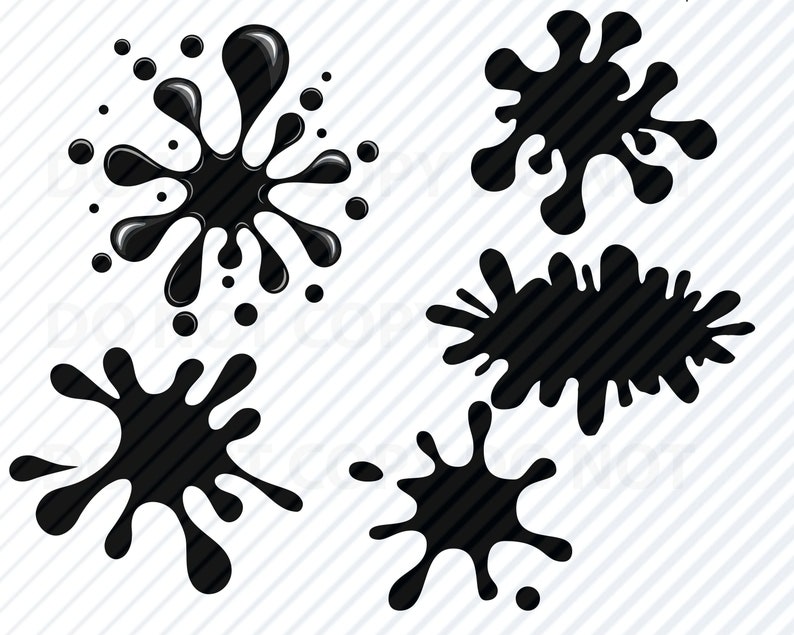 Download Ink splatter SVG File Bundle Vector Images Clipart Paint ...