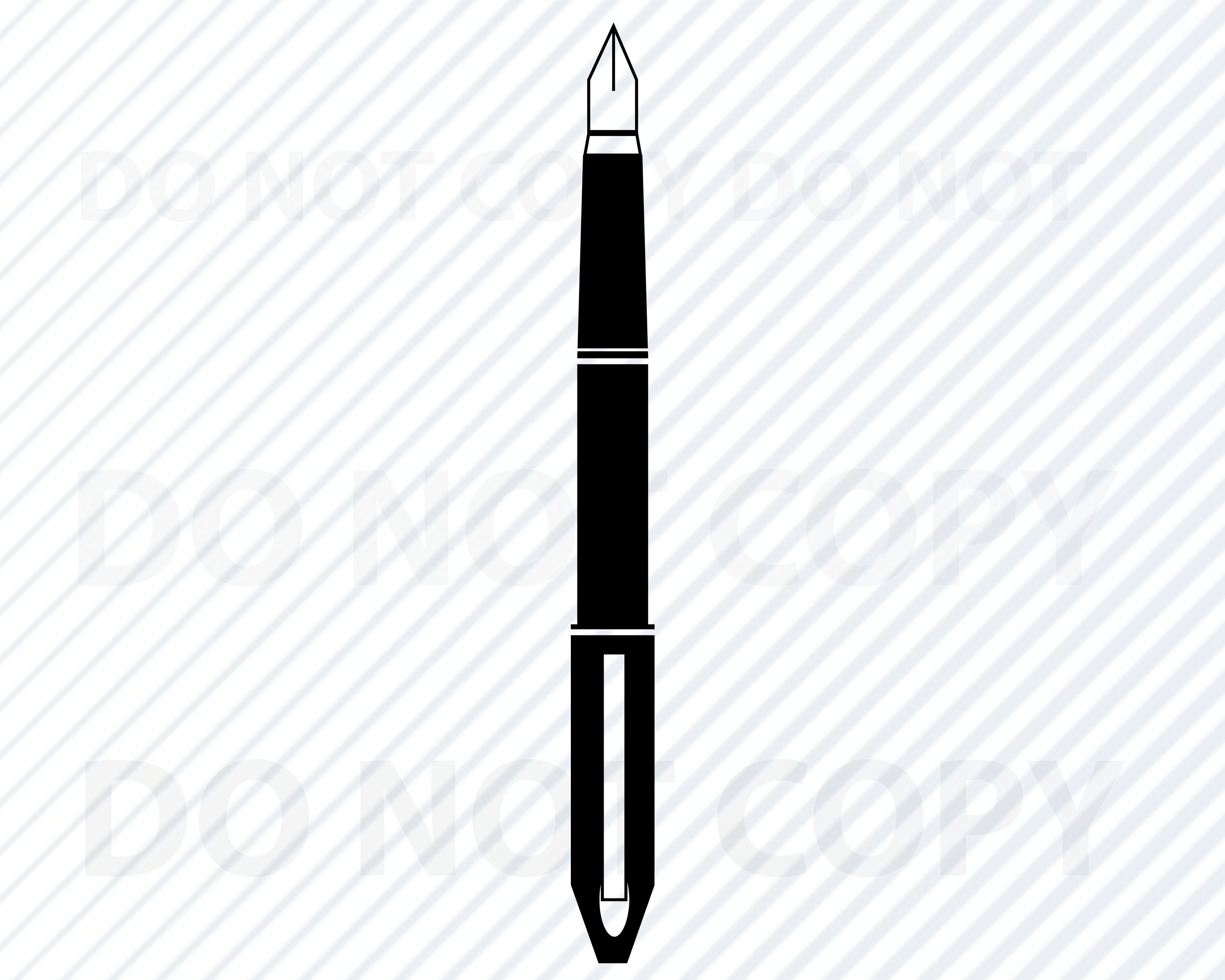 Prints Home & Living Pen Silhouette Pen SVG Pen DXF Pen Layered File