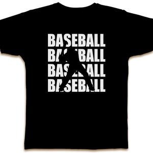 Baseboll SVG för T-shirt - Design för merchandise - Tryck på begäran design Png, EPS, Dxf Clip Art Basebollslagman svg, Basebolltexttröja png bild 1