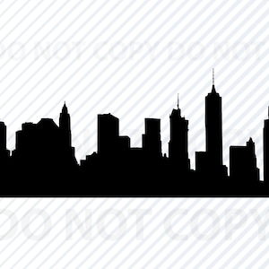 Brooklyn New York Skyline SVG fichiers - Brooklyn skyline Clipart - NY silhouette fichiers Eps, Png, Dxf Clip Art Cityscape svg ny