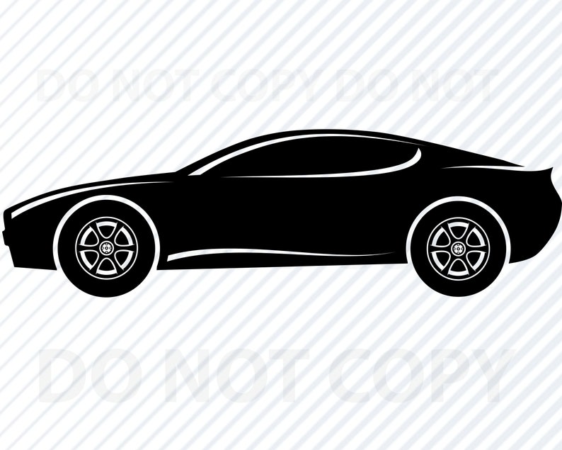 Sports Car SVG Files Race Car Vector Images Car Clipart SVG File Sports car Car Stencil Eps, Sports car Png ,Dxf driving image 1