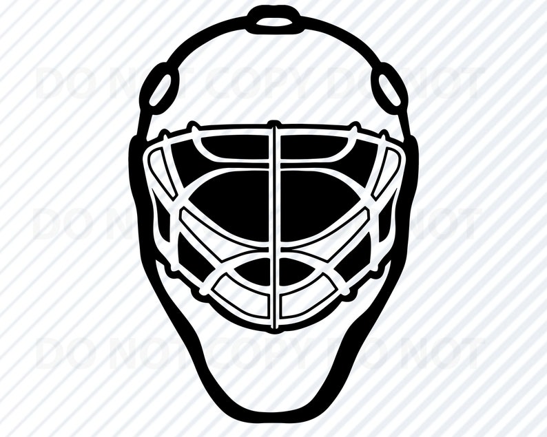 Download Hockey Goalie Mask SVG File for Cricut Hockey Logo Vector ...