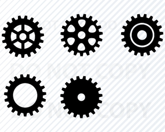 Gears SVG Filed Gear Vector Images Silhouette Cut Files SVG Mechanic Svg  Eps, Gear Png ,dxf Cnc File Steampunk -  Canada