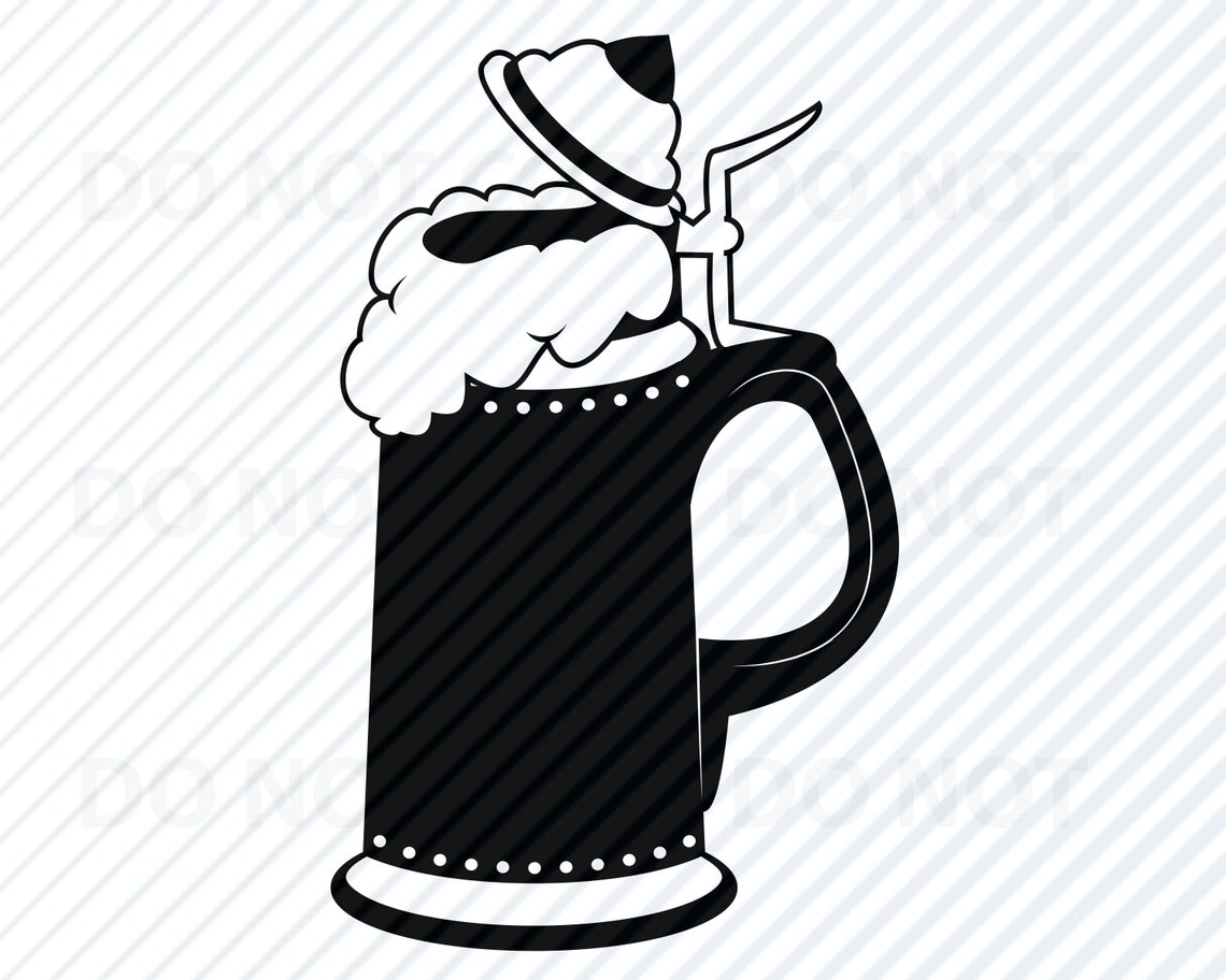 Beer Stein SVG Files Beer Mug Vector Images Silhouette Clip Etsy