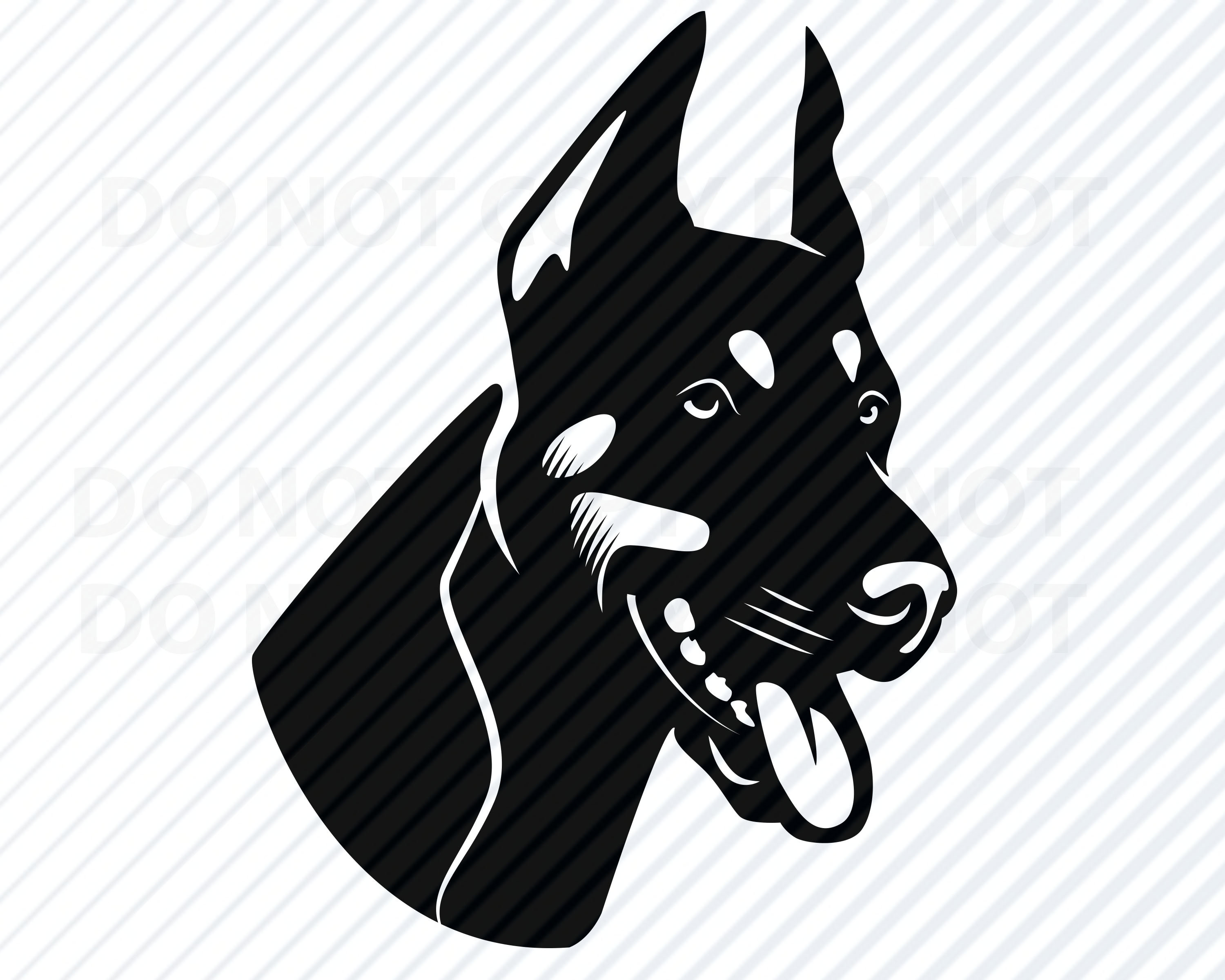 Doberman SVG Files Vector Images Clipart dog Logo Design - Etsy