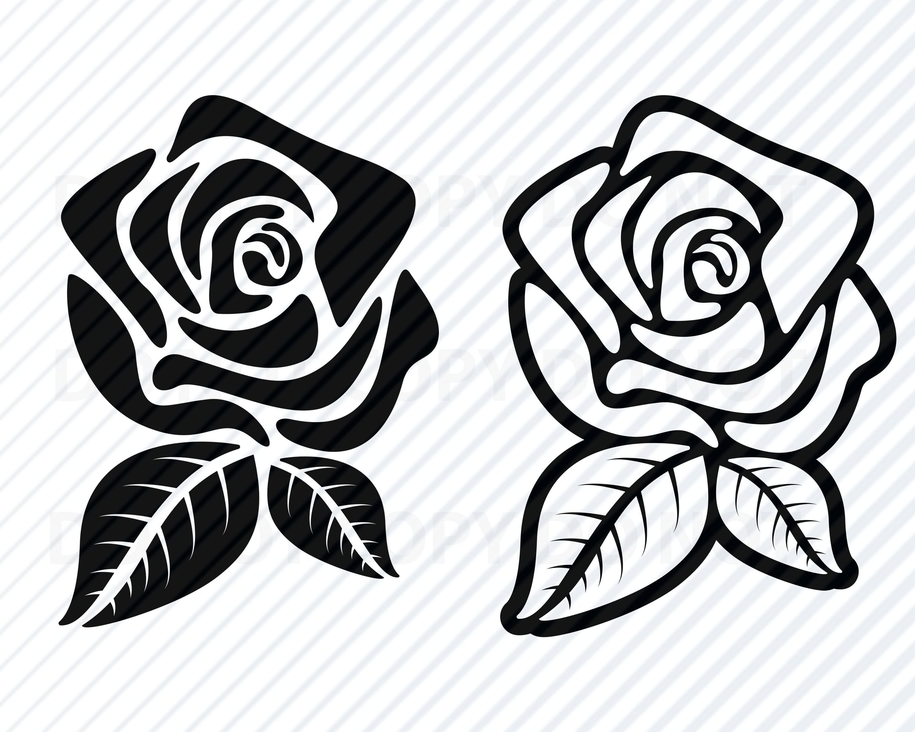 Rose SVG for Cricut and Silhouette