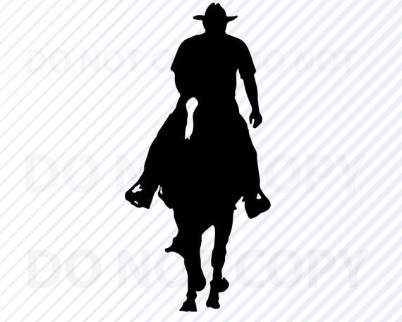 Cowboy Silhouette SVG-Cowboy Reiten Pferd Vektor Bilder Clip Art  SVG-Dateien Eps, Png, dxf Schablone ClipArt Western svg Landschaft - Etsy.de, image size:570x456