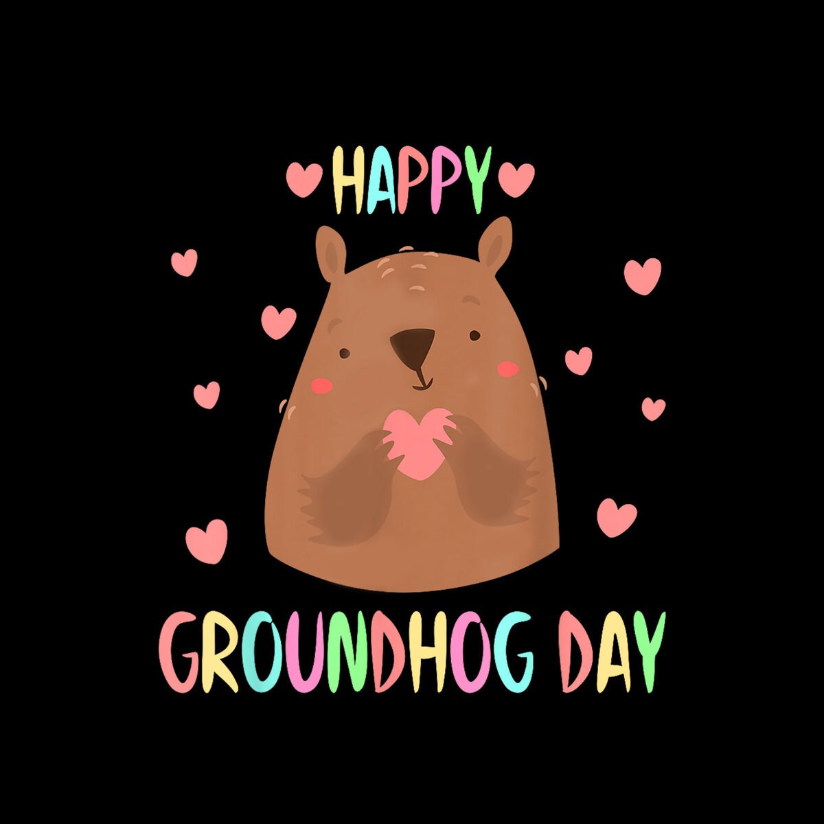 Funny Happy Groundhog Day 2024 Digital PNG Etsy