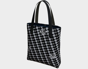 SkullDaisy Canvas Tote Bag