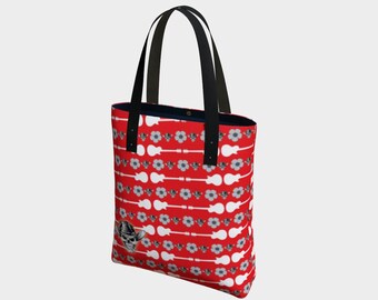 SkullDaisy Canvas Tote Bag