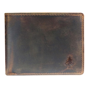 Carteira Ryan Slim Masculina Couro com Bolso para Moedas Proteção RFID