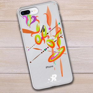Contemporary Vibrant Drawing iPhone Case for Happy and Energetic Sun Lovers