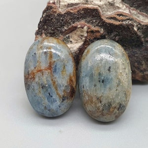 3,35 Mermaid Fuchsite with blue Kyanite cabochon Russian  look my IG Freakenfru Dmitrii Danilov crystal Green Forest stone from Russia stone