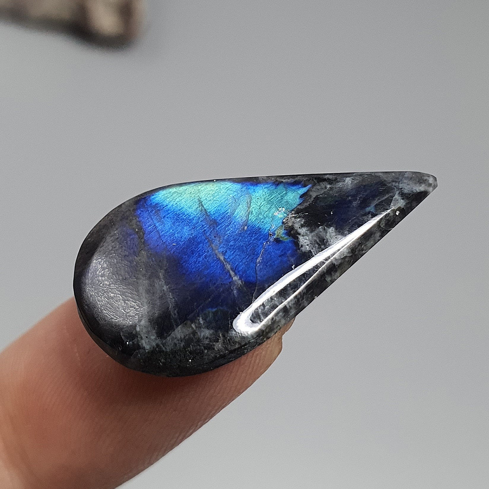 Spectrolite Blue 1.58 , Finnish Spectrolite Cabochon Natural Blue Finnish Spectrolite ...