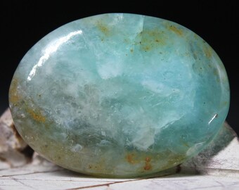 14.92 ct Peruvian Blue Opal Peru handmade cabochon High quality Andean blue opal Dendrites opal from Peru my IG Freakenfru Dmitrii Danilov
