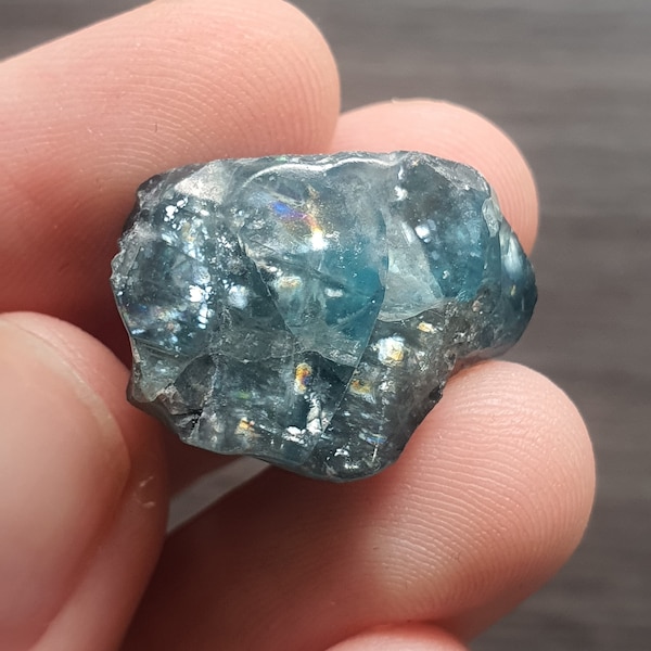 41,41 ct, TOP CRYSTAL Natural Blue Zircon rough Authentic Blue Zircon From Ratanakiri from Cambodia Very Rare gemstone from FreakenGems