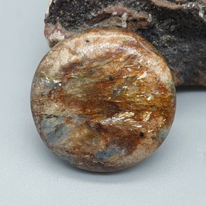 2,75 Mermaid Fuchsite with blue Kyanite cabochon Russian  look my IG Freakenfru Dmitrii Danilov crystal Green Forest stone from Russia stone