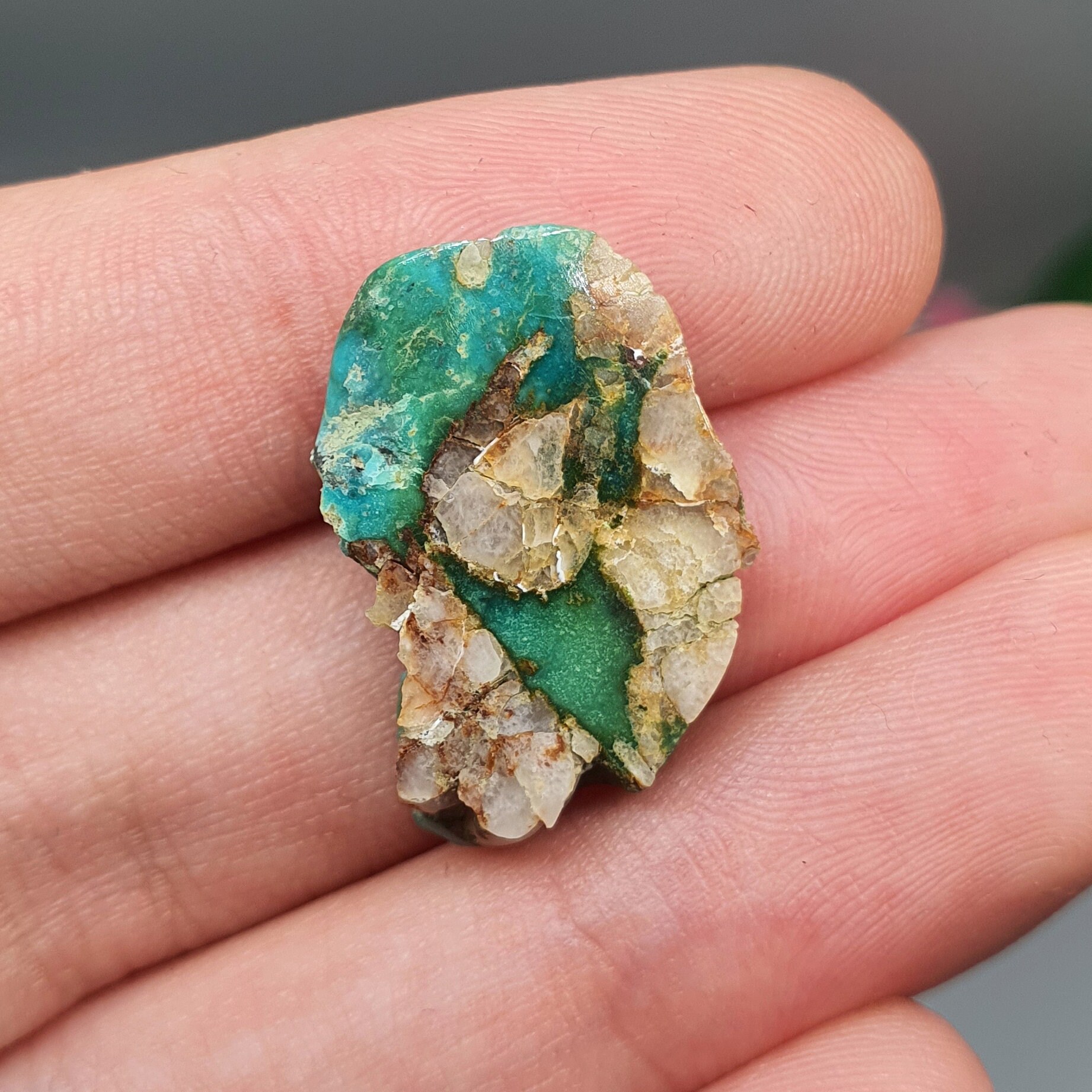 9.7, RARE Turquoise Kazakhstan Old Stock Blue Cabochon Blue Sky IG