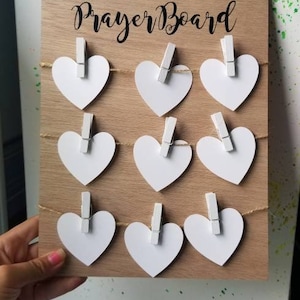 Personalized Prayer Board / Pray / Faith Gift / Daily Prayer Board / Daily Prayer / Prayer Sign