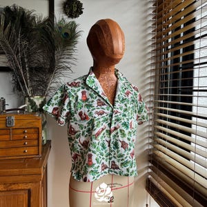 OtterColours Shirts- Hand painted watercolour otters- Women&#39;s shirt- Cotton Twill
