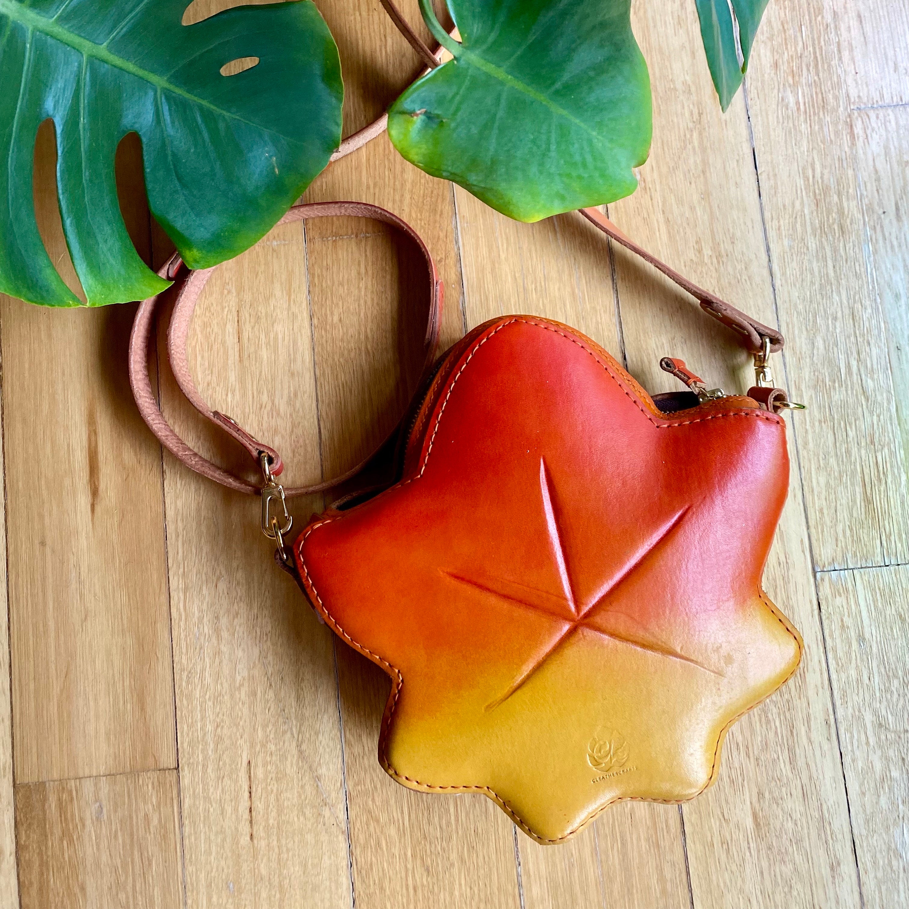 Ready to Ship: Sunrise Slim Maple Leaf Pochette Inspired by 