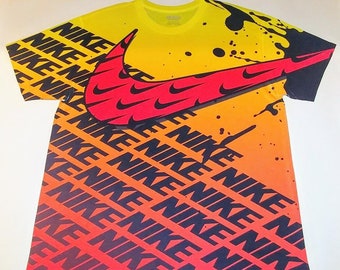 black orange and yellow nike shirt