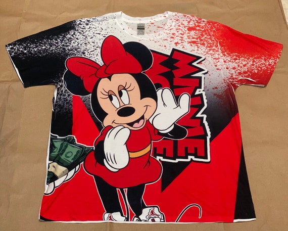 red minnie mouse shirt