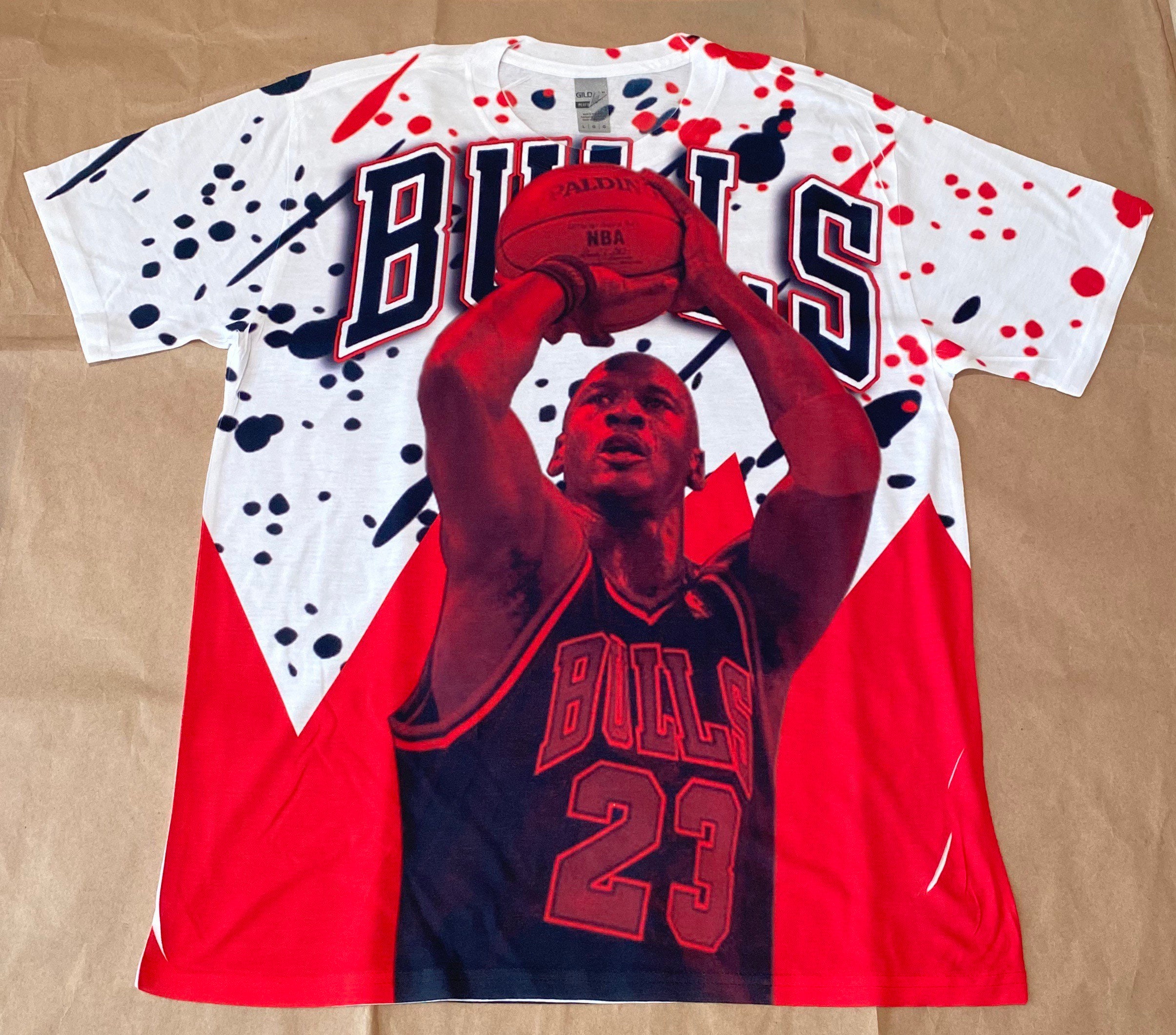 red and white jordan shirt
